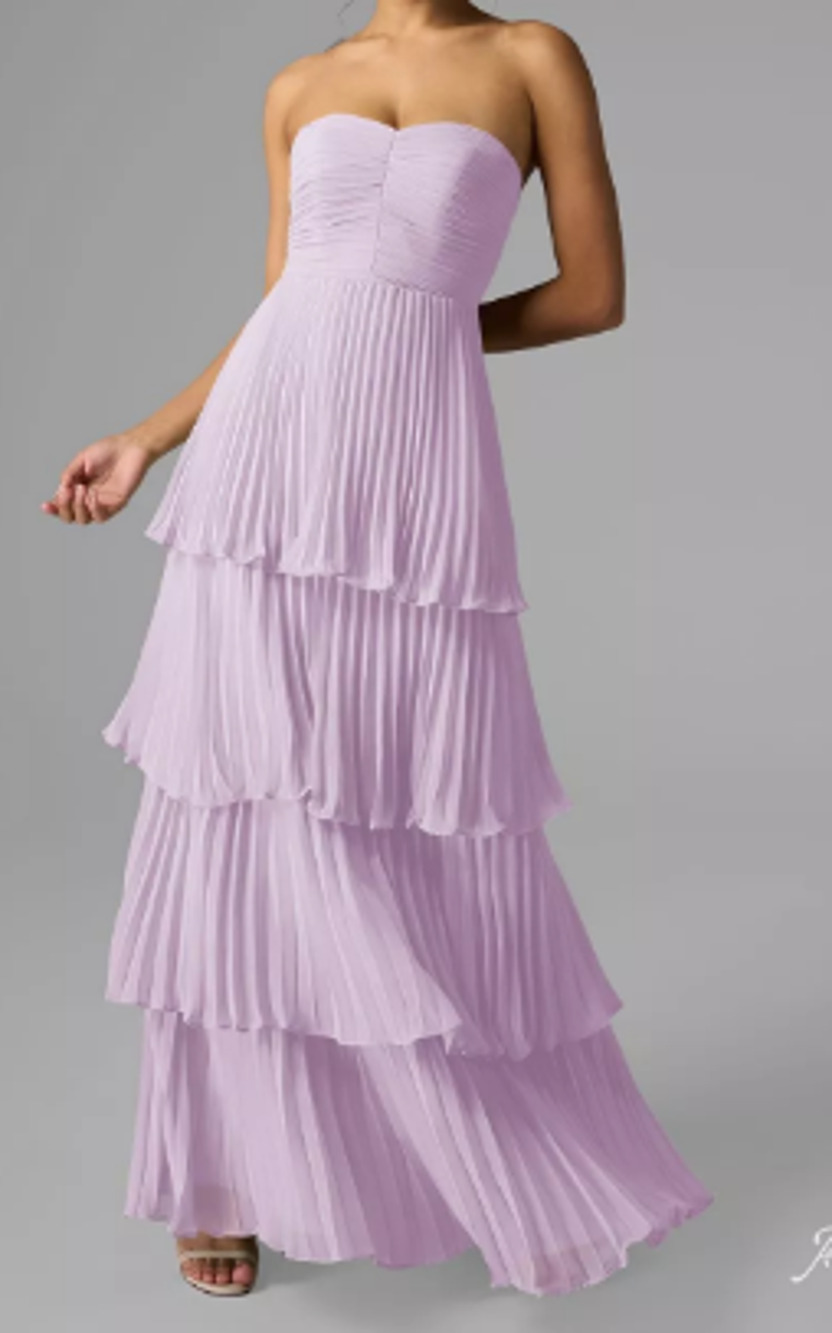 AW BRIDAL SZ 14 XS lilac Bryn chiffon bridesmaid wedding maxi dress NEW B22
